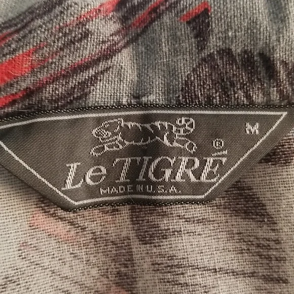 VTG Le Tigre paisley shirt - Picture 8 of 9